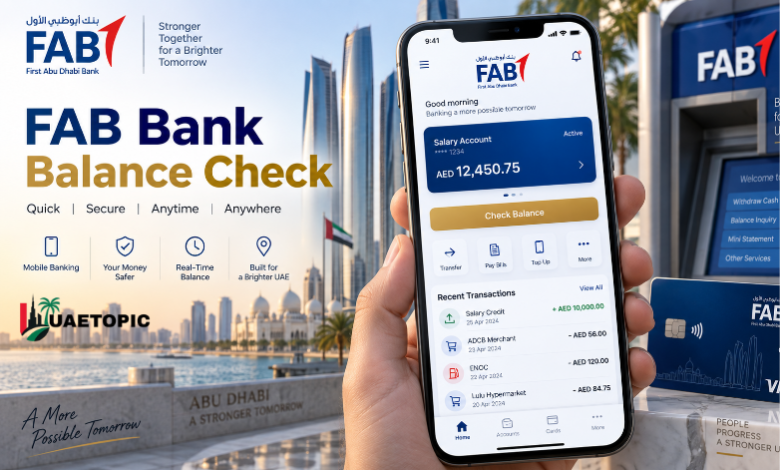 FAB Bank Balance Check